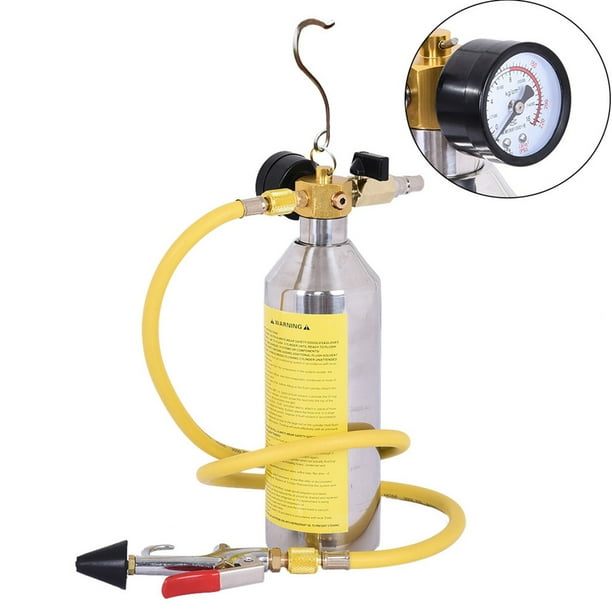 RnemiTeamo A/C AC Air Conditioner System Flush Canister Gun Kit For R134 R12 R22 R410 R404