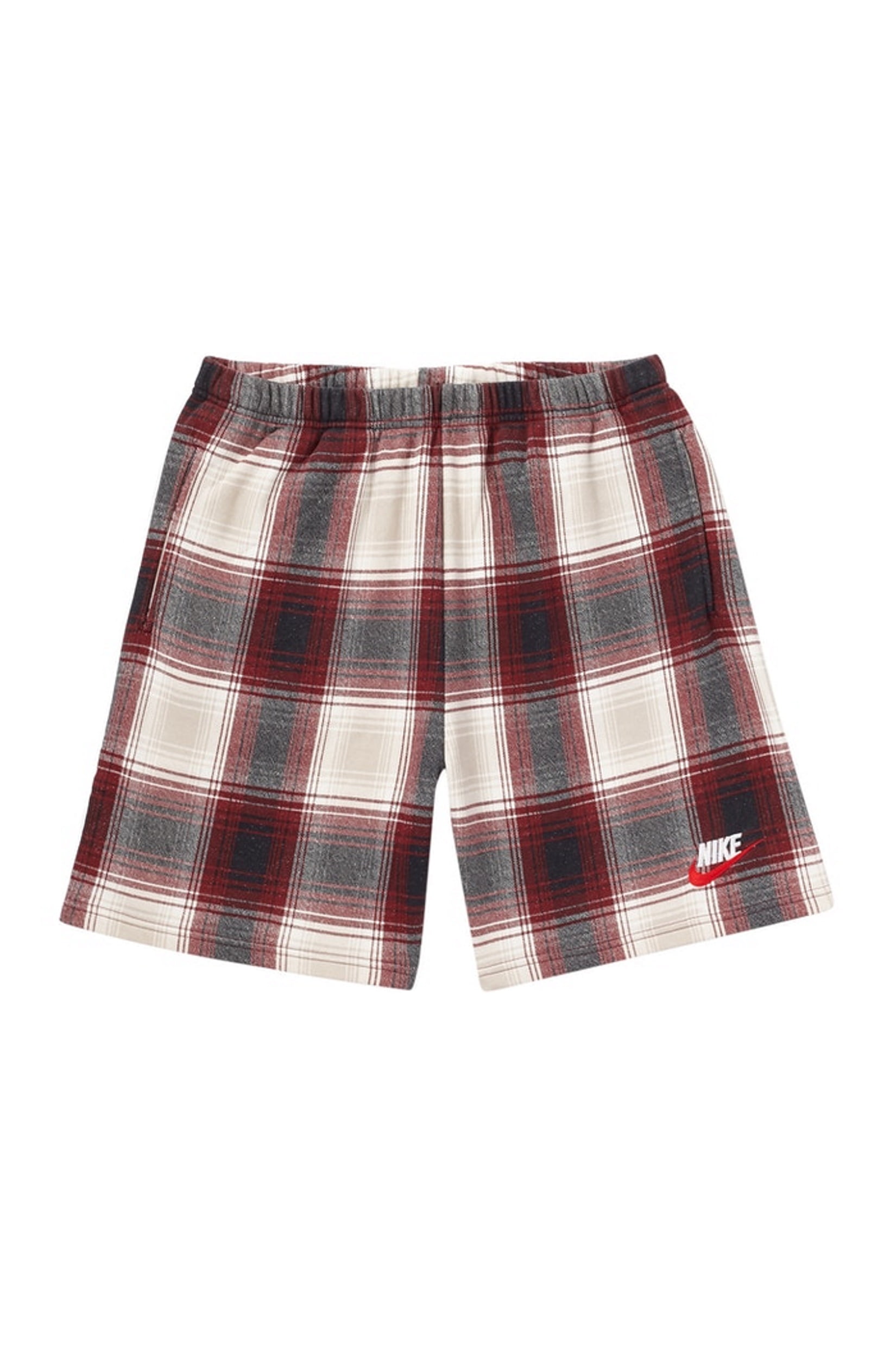 supreme nike plaid shorts
