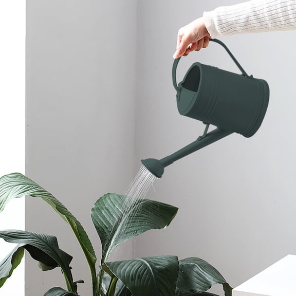 Herunwer Small Indoor Plant Watering Can, 2L Long Spout Removable Nozzle Flower Watering Pot for Office House Indoor Garden