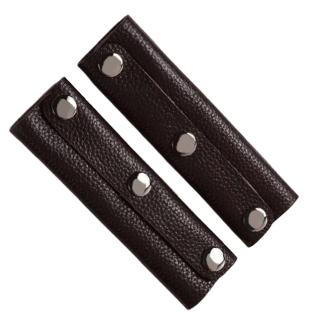 2x Housse de Poignée de Sac à Main en Cuir, Protège-Poignée, Support pour Sac de Voyage, Noir