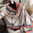 thumbnail image 2 of Bufanda de Cachemira de marca de lujo para mujer, chal cálido de diseño, manta de Pashmina gruesa, Poncho con borla, Echarpe para mujer 2022 Fivean unisex, 2 of 2