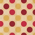 thumbnail image 1 of Ahgly Company Indoor Square Patterned Bright Orange Area Rugs, 6' Square, 1 of 6