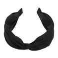 thumbnail image 4 of Unique Bargains 1 Pc Wide Tie Solid Color Headbands for Women Black, 4 of 6