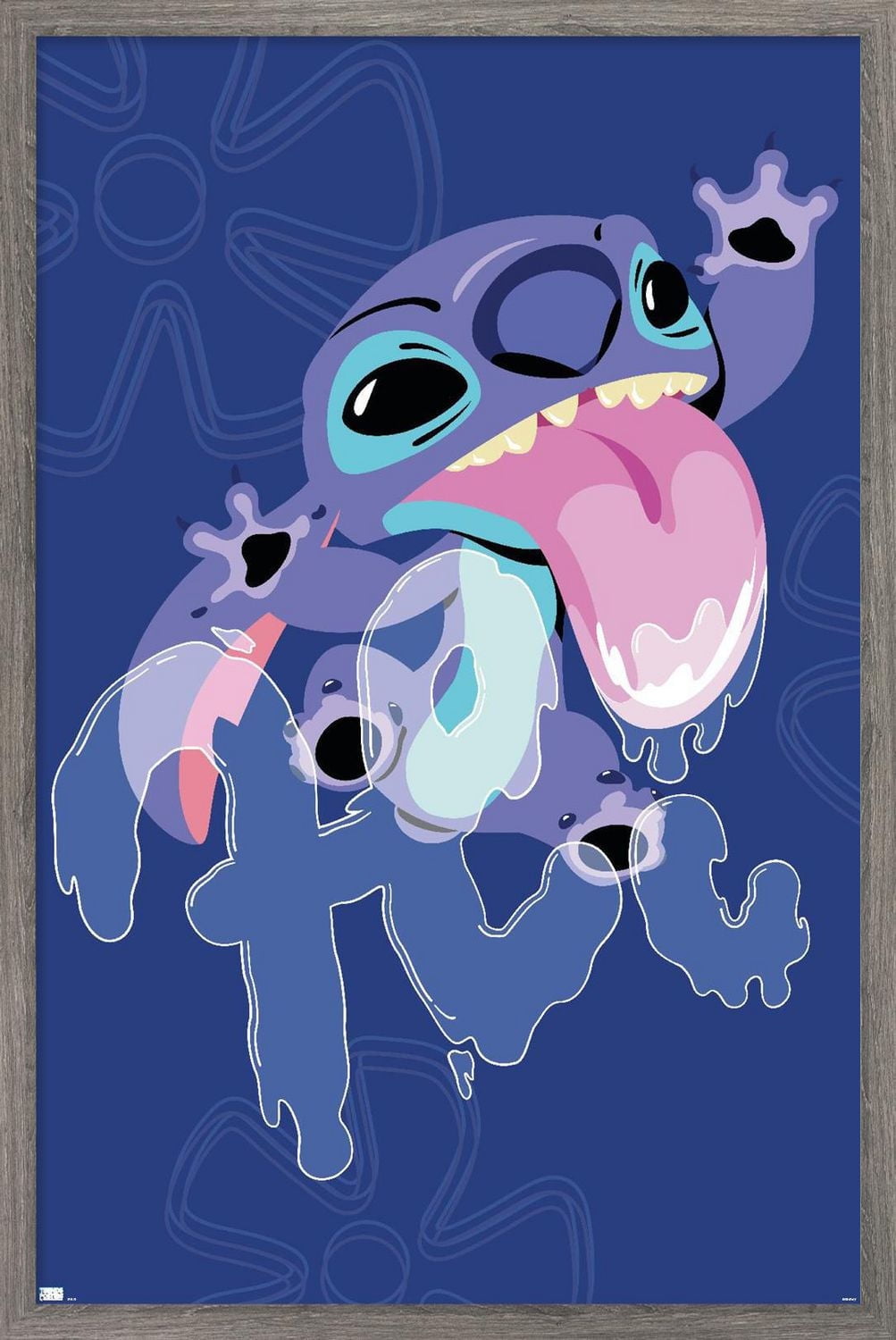 Disney Lilo And Stitch - Slobber Hi Wall Poster, 14.725" x 22.375" Framed
