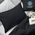thumbnail image 3 of Bare Home Pillow Sham Set - Premium 1800 Collection - Double Brushed - King, Black, 3 of 9