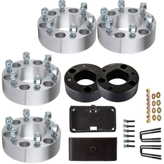 CCIYU 3" Front and 2" Rear lift kit  wheel spacers 6x135 to 6x135 compatible with 2004-2014 for Ford F150