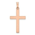 thumbnail image 4 of Real 14kt Rose Gold Rhodium Hollow Cross Pendant; for Adults and Teens; for Women and Men, 4 of 4