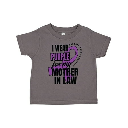

Inktastic Chronic Pain I Wear Purple For My Mother in Law Gift Toddler Boy or Toddler Girl T-Shirt