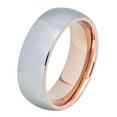 thumbnail image 2 of Men Women 8MM Comfort Fit Tungsten Carbide Wedding Band Domed High Polish Gun Metal Tone Ring (7 to 12), 2 of 3
