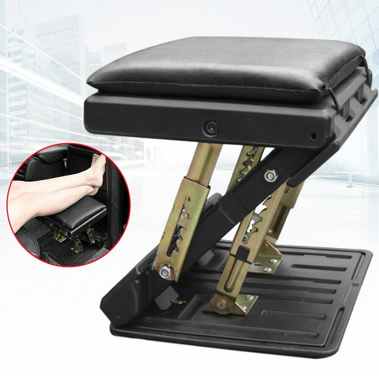 Foot Rest Stool Ergonomic Under Car/Desk Footstool-Adjustable Height USA