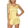 thumbnail image 2 of Lingerie Pajama Sets for Women Satin Pajamas Cami Shorts Set Nightwear Pajamas Set, 2 of 6