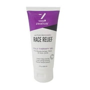 Zealios Race Relief | Cold Freeze Therapy Revitalizing Menthol Gel | Fast Acting Topical Aches & Pains Reliever- 3 oz Tubes