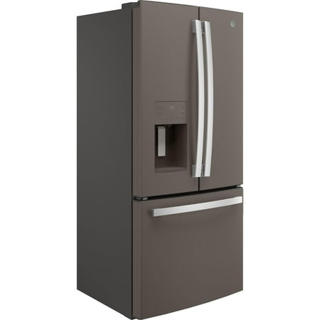 GE - 17.5 Cu. Ft. French Door Counter-Depth Refrigerator - Slate