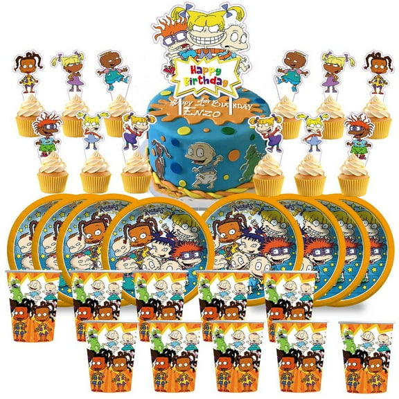 Rugrats Birthday Cups Party Supplies Plates Decorations Cake Topper Decor