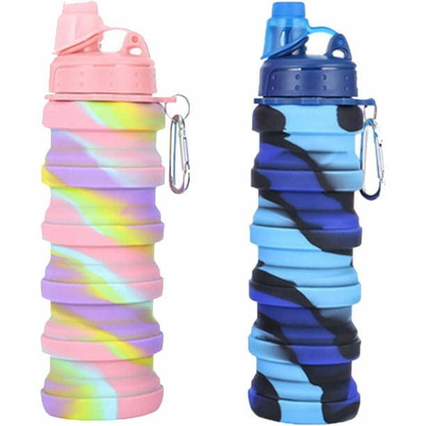 Pack De 4 Botellas De Agua Plegables Scarlet 700 Ml - Sin BPA, Flexibles, Ideales Para Senderismo, Viajes Y Gimnasio