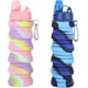 thumbnail image 1 of 2 botellas de agua plegables de silicona, reutilizables y portátiles, 1 of 4