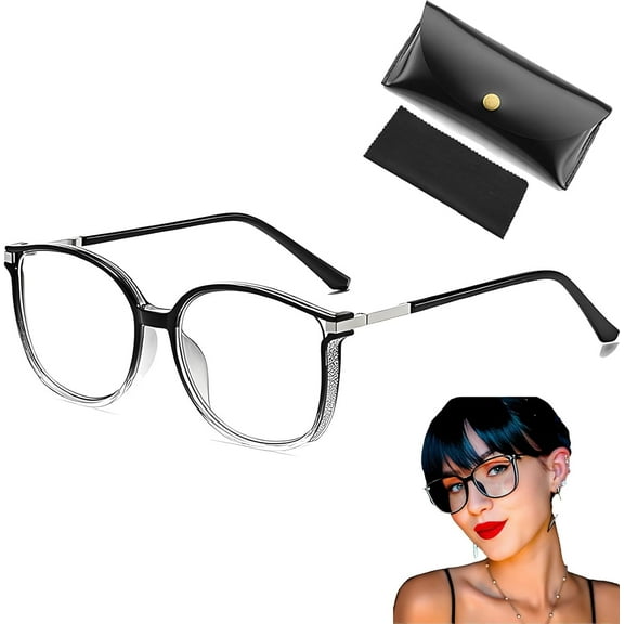 YEPOLERCE Women's Portable Fashion Anti-Blue Light Reading Glasses, Scratch-Resistant Lightweight Frame for Daily Use