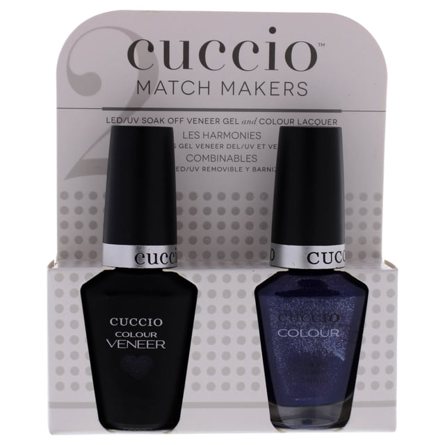 Juego Match Makers Cuccio Colour Purple Rain 2 Esmaltes de Uñas Gel 0,44 oz 0,43 oz