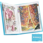 ARTDOT Durable A3 Portfolio for Diamond Painting Kits, Art Storage Book with 30 Pocket Sleeves, 16x12 inches