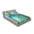 thumbnail image 2 of Ambesonne Forest Fitted Sheet & Pillow Sham Set, Door Stars, Queen, Blue Beige, 2 of 2