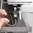 thumbnail image 2 of Plumbing Tools Angle Stop Wrench Kit, High-Precision Angle-on Wrench for Efficient Valve and Pipe Installations, Angle Stop and Supply Nut for Plumbers for Bathroom, Kitchen, 2 of 7
