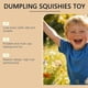 thumbnail image 5 of Giant Glitter Dumpling Squishy, Squishy Dumpling Fidget Toy, Bao Bun Squishy Squeeze Toy with Steamer for Stress Relief, 5 of 5