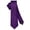 Purple, variant on Men's Purple Slim Tie, 2.4 inch Wide, Solid Color Skinny Necktie
