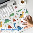 thumbnail image 4 of Long Mouse Pads for Desk,Dinosaur and Volcano Pattern Desk Mats on Top Of Desks, Desk Mouse Pad Extra Large with 3mm Non-Slip Base and Stitched Edge for Gaming,Office,Work,Home 35.4"x15.7", 4 of 6