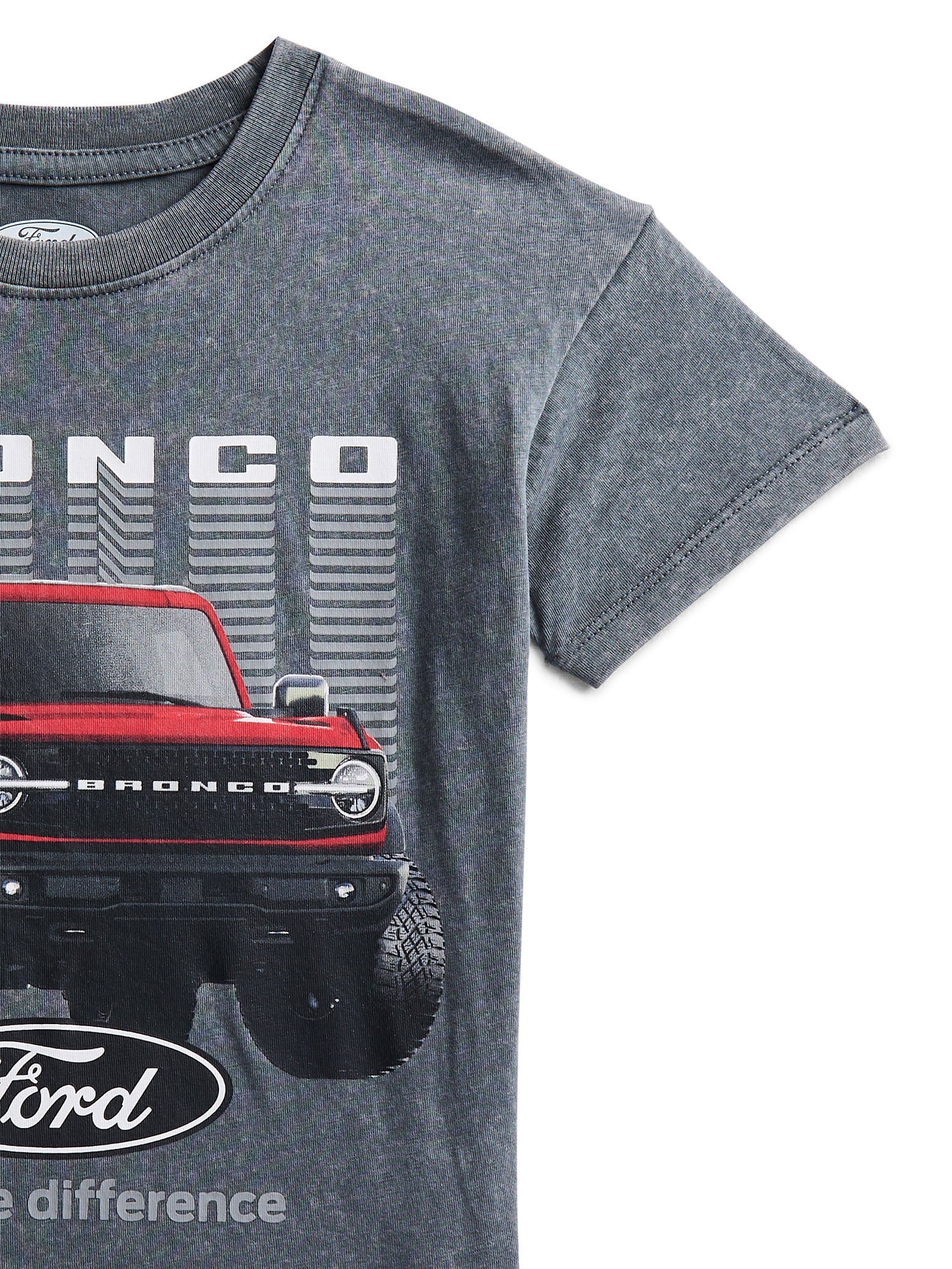 Ford Bronco Toddler Graphic Crewneck Tee with Short Sleeves, Sizes 12M-5T