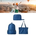 thumbnail image 3 of Mochila ligera de poliéster para senderismo, para acampar y viajar, plegable, impermeable, de color verde oscuro, 3 of 8