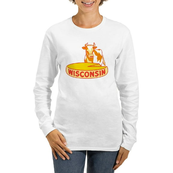 CafePress - Vintage Wisconsin Cheese Long Sleeve T Shirt - Women's Long Sleeve Graphic Casual T-Shirt