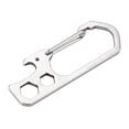 thumbnail image 2 of BE-TOOL 1/2Pcs Outdoor Keychain Wine Opener Waist Clip Wallet Stainless Steel Silver/Black, 2 of 5
