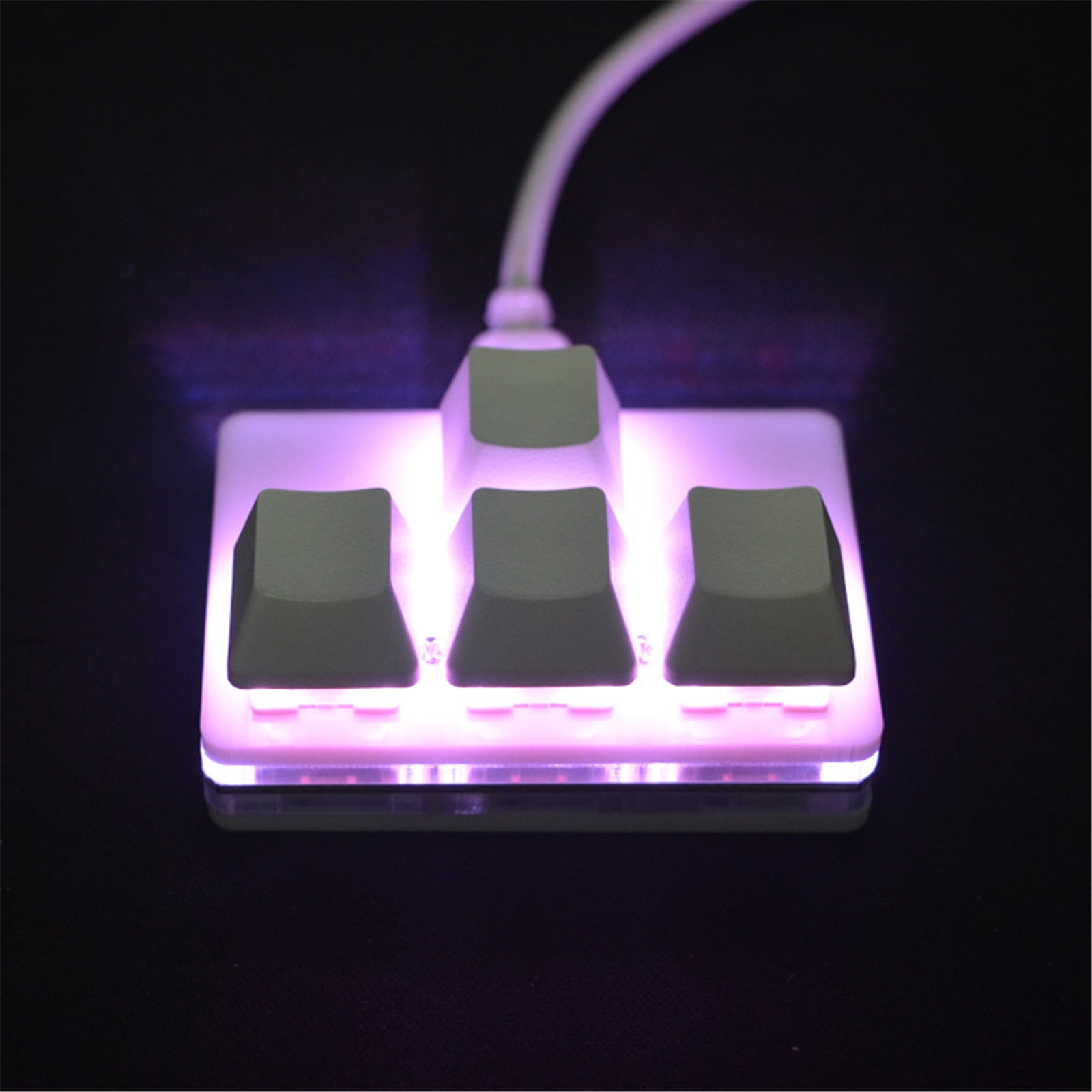 Arrows Key Keyboard 4-Key WASD Programmable Keypad Single Hand Hot Swappable Mechanical Switches for Laptop