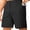 E-Black, variant on Puztloy Mens Shorts Elastic Waist Running Shorts for Men Casual Golf Shorts with 3 Pockets Quick Dry Gym Black Pants