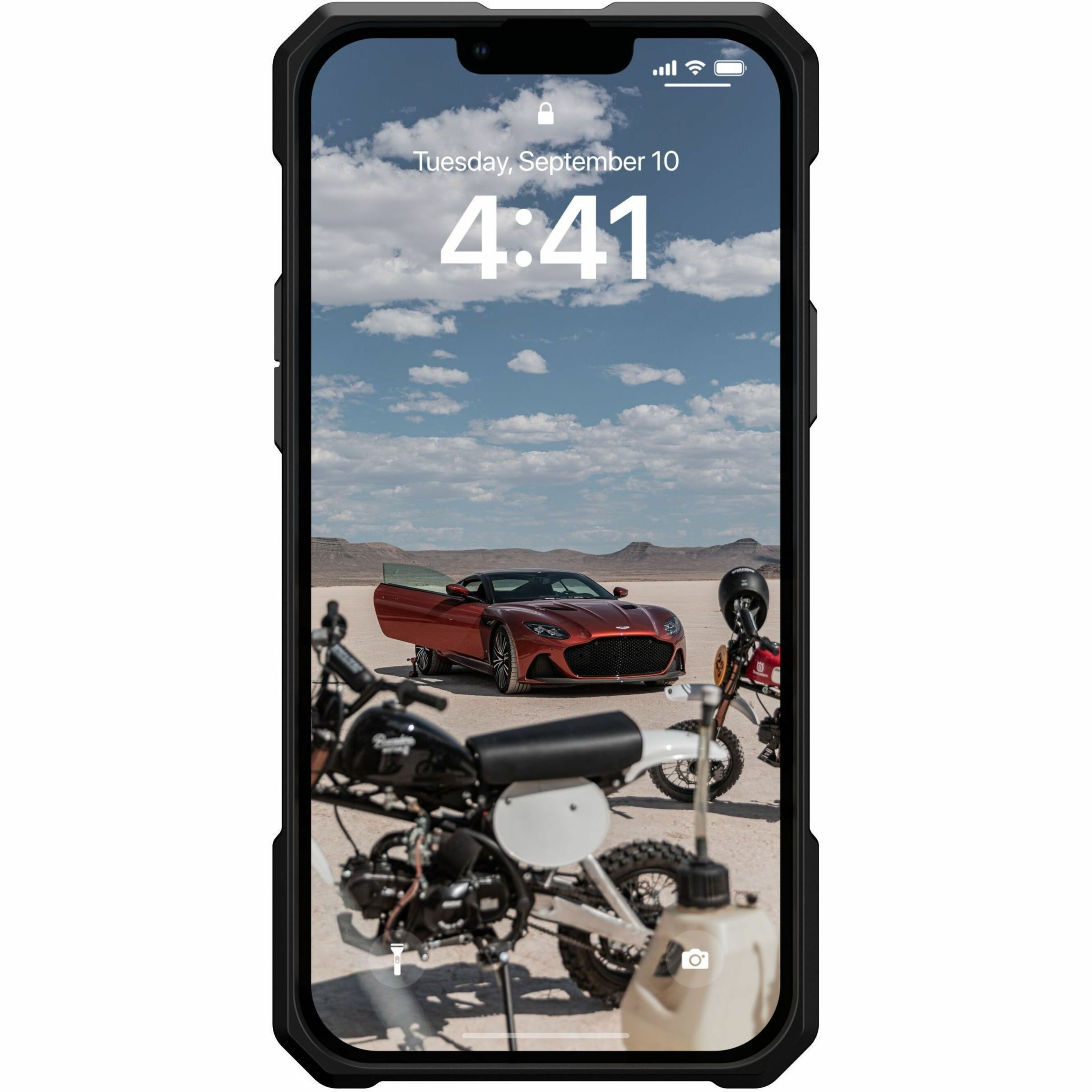 UAG iPhone 14 Plus Case Kevlar Black 6.7" Monarch Pro Built-in Magnet Compatible with MagSafe Charging Rugged Shockproof Dropproof Premium Protective Cover