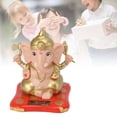 thumbnail image 1 of Estatuas de Dios Elefante Ganesha ANGGREK Figura de ídolo con Energía Solar para Salpicadero de Coche, 1 of 8