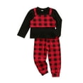 thumbnail image 4 of TheFound Girl?s Solid Color Long Sleeve Tops  Plaid Vest and Long Pants Set, 4 of 7