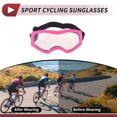 thumbnail image 3 of Gafas de montar en motocicleta Unique Bargains 1 Pc PC PU para hombres y mujeres, lentes claros, marco rosa, 3 of 6