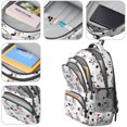 thumbnail image 4 of Cow and Spot White Pattern Cute School Backpack Bag with Padded Back and Adjustable Shoulder Straps 16.9 X 12.6 X 5.9 Inches, 4 of 5
