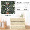 thumbnail image 6 of Yayeee 6 Pack Kitchen Dish Cloths Set for Washing Soft Drying Absorbent Microfiber Towels, Green Flowers Pattern, 6 of 9