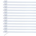 thumbnail image 1 of 12pcs Plastic Wrap Cutter, 14in Plastic Wrap Slide Cutter Self Adhesive Installation Replacement for Aluminum Foil Wax Paper Parchment Paper Wrap Dispenser, White, 1 of 6