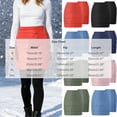 thumbnail image 3 of IUYRTFE Women's Winter Padded Mini Skirt with Side Zipper and Elastic Waist – Quilted Cotton Short Skirt with Pocket for Cold Weather Casual Daily Wear, 3 of 9