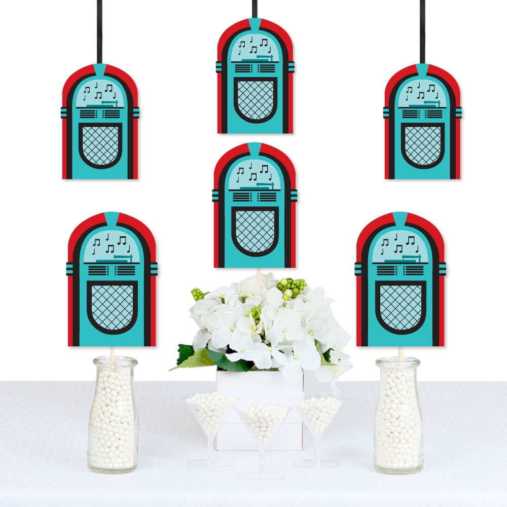 50 S Sock Hop Jukebox Decorations Diy 1950s Rock N Roll Party