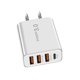 thumbnail image 1 of Cargador de pared 3USB - Compacto, protección contra sobrecalentamiento, para teléfonos/tablets, viajes/casa, 1 of 7