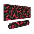 thumbnail image 2 of Disketp Gaming Mouse Pad Cherry Pattern Large Mouse Mat Long Extended Desk Pad Non-Slip Rubber Mice Pads Stitched Edges Thin Pad (11.8x31.5 Inch), 2 of 9