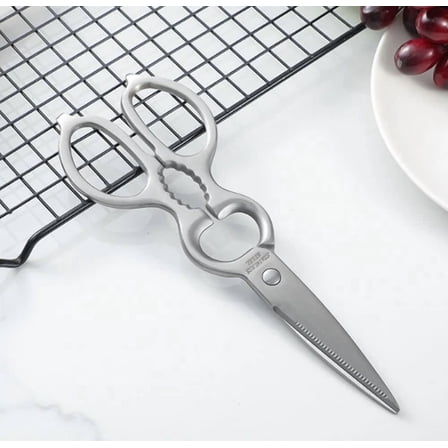 All Stainless Steel Multifunctional Gourd Shaped Scissors Kitchen Tool