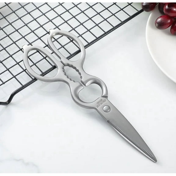 All Stainless Steel Multifunctional Gourd Shaped Scissors Kitchen Tool