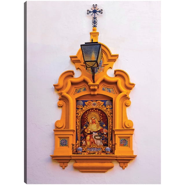 Cuadro Decorativo - Santuario en Sevilla Jr Impresión en canvas, estrechado.