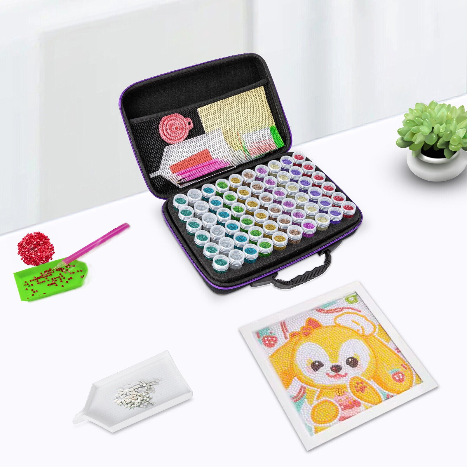 60 Diamond Painting Storage Boxes Bead Organiser Tray Art Beads Embroidery Case