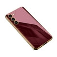 thumbnail image 1 of Nalacover Case for Samsung Galaxy S23 Plus Slim Plating All-inclusive Lens Protection TPU Anti-scratch Shockproof Case Support Wireless Charging for Samsung S23 Plus 6.6", Winered, 1 of 5